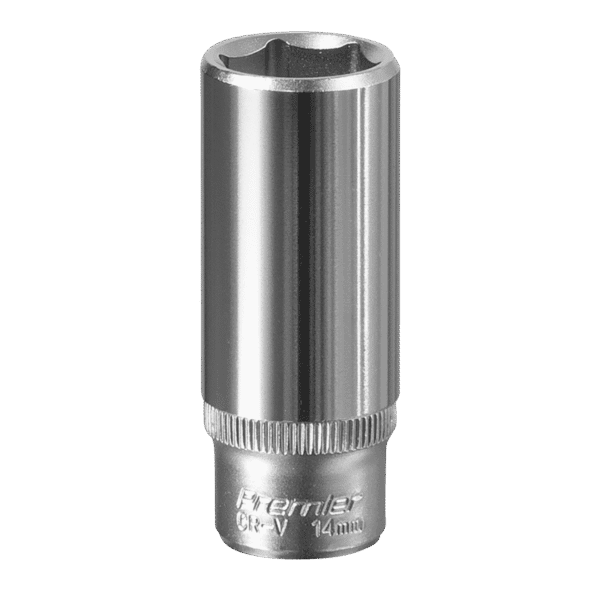 Premier Deep Socket 1/4"Sq Drive 14mm