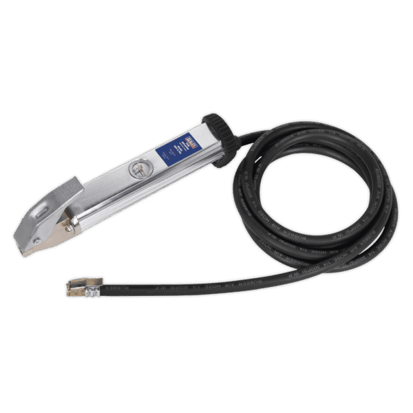 Tyre Inflator with 2.7m Hose & Clip-On Connector