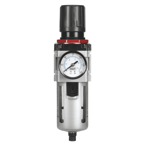 High Flow Air Filter/Regulator with Gauge