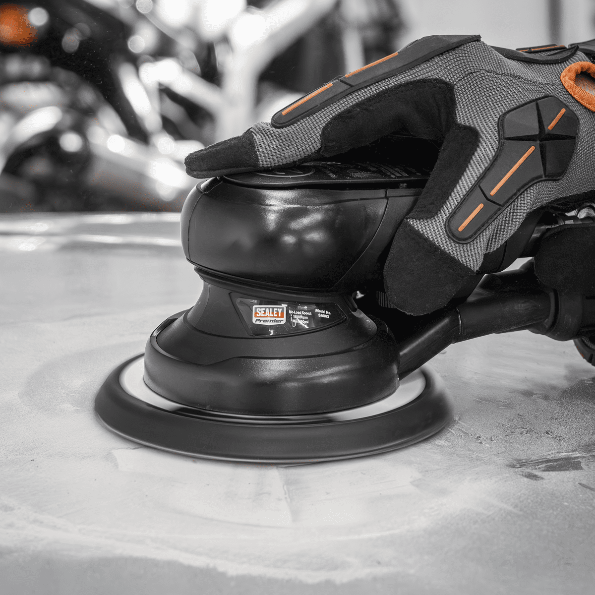 Air Palm Orbital Sander Ø150mm Dust-Free - Image 7