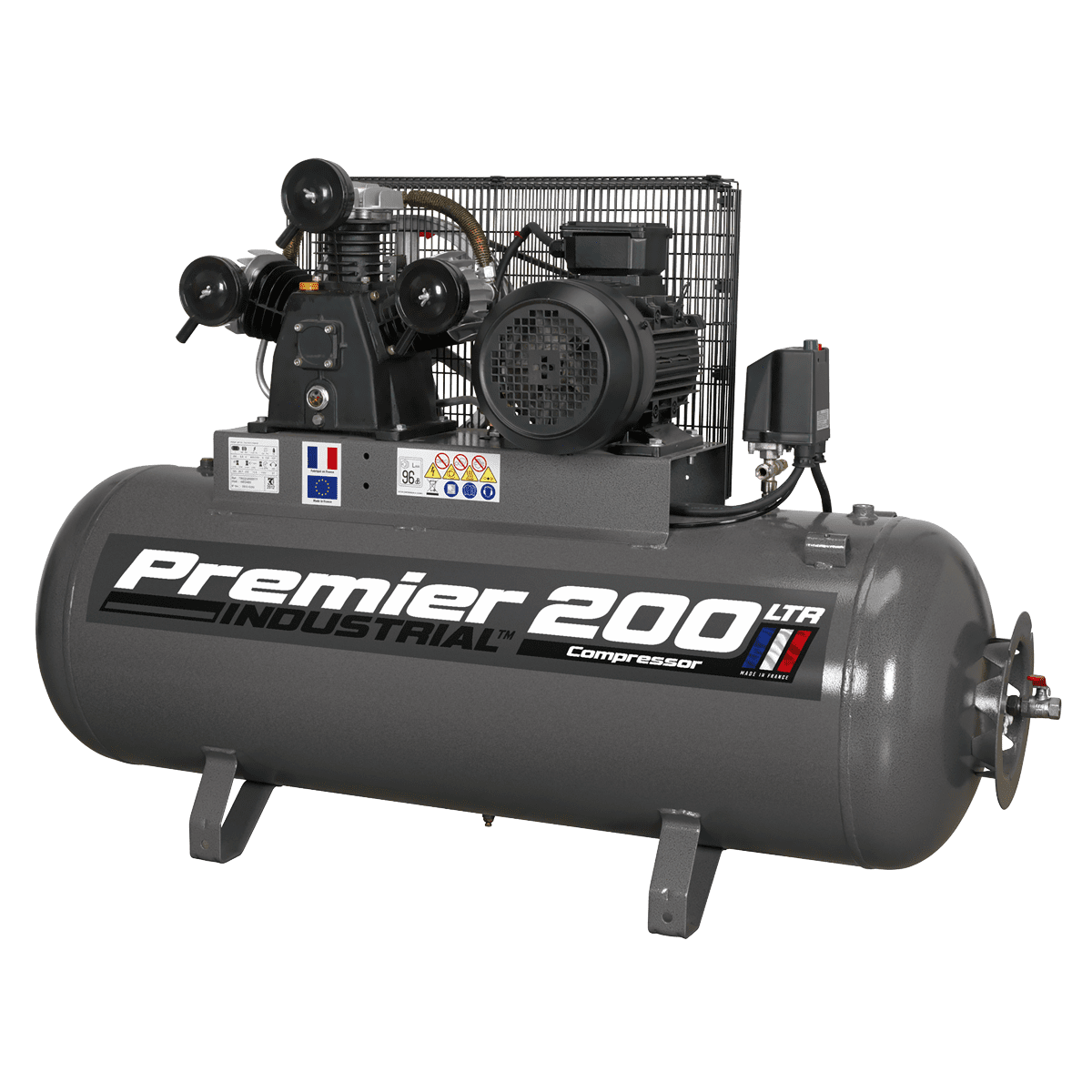 Premier 200L Belt Drive Air Compressor 5.5hp