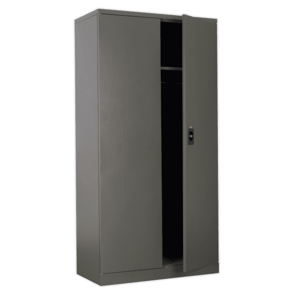 Floor Cabinet 2 Door 4 Shelf & Hanging Rail