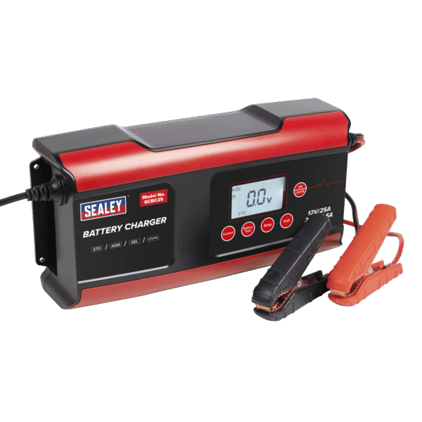 12/24V Compact Smart Battery Charger and Maintainer 25A