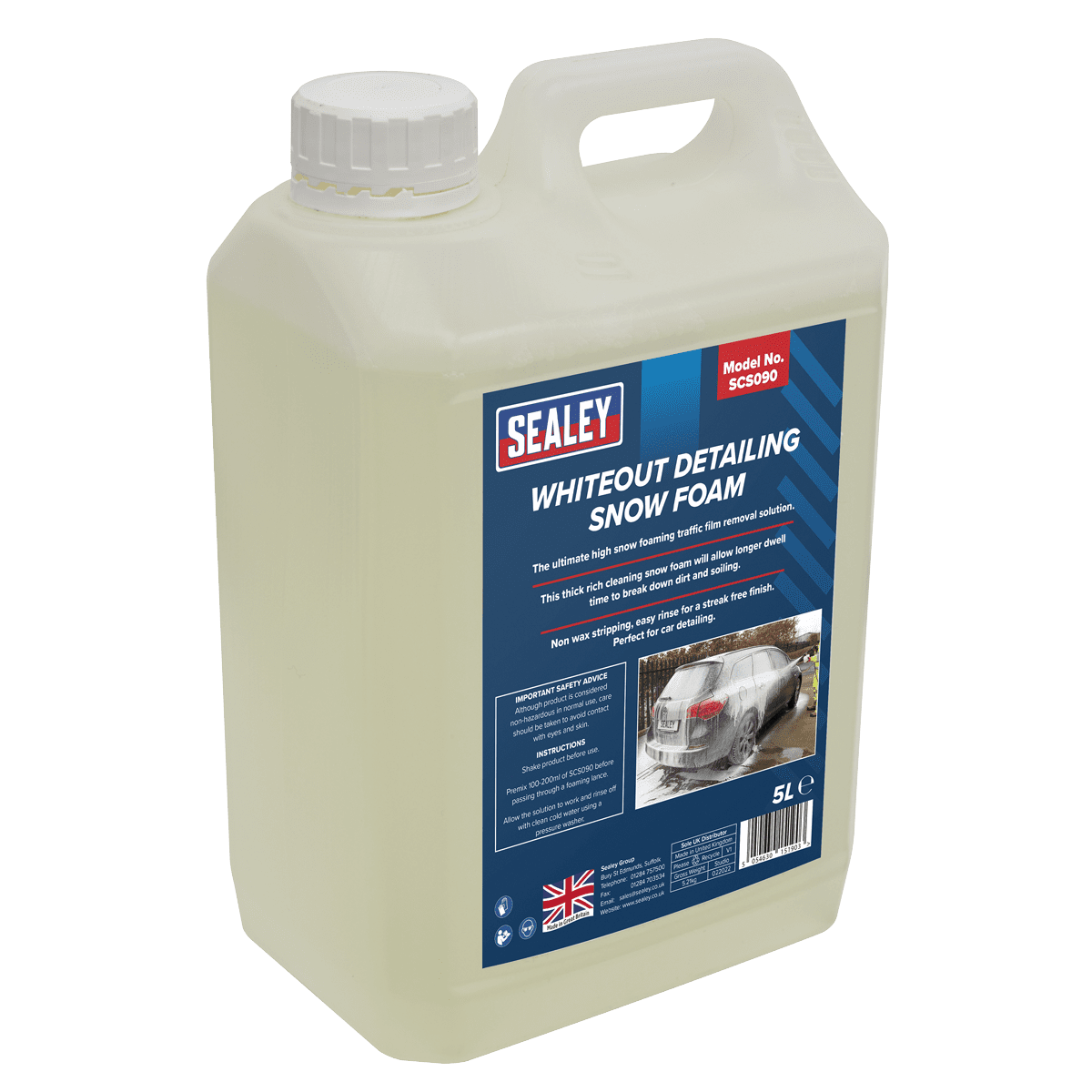 Pressure Washer with Snow Foam 100bar 390L/hr