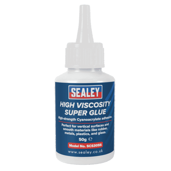 High Viscosity Super Glue - Cyanoacrylate Adhesive, Fast-Bonding Formula 50g - Clear