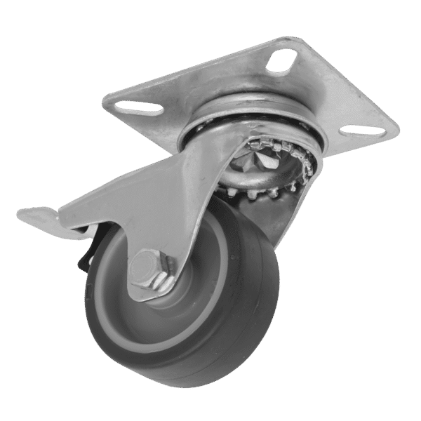 50mm Castor Wheel with Swivel Plate & Total Lock