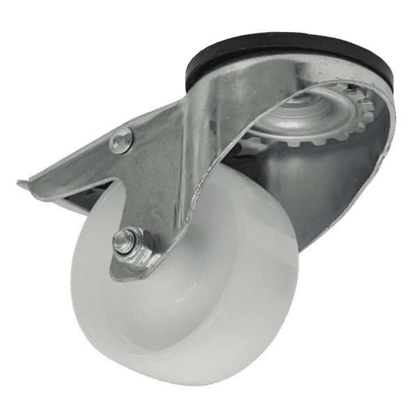 80mm Castor Wheel with Swivel Bolt Hole & Total Lock