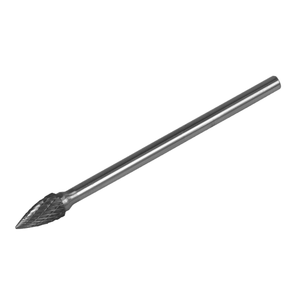 Tungsten Carbide Rotary Burr Extra-Long Arc Pointed Nose 10mm