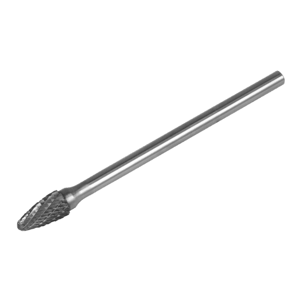 Tungsten Carbide Rotary Burr Extra-Long Arc Round Nose 10mm
