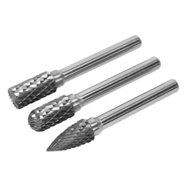 Tungsten Carbide Rotary Burr Set 3pc