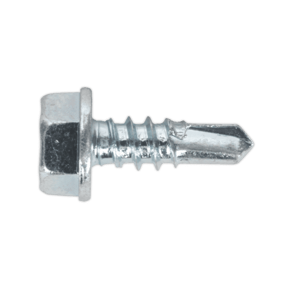 Zinc Plated Self-Drilling Hex Head Screw 4.2 x 13mm - Pack of 100