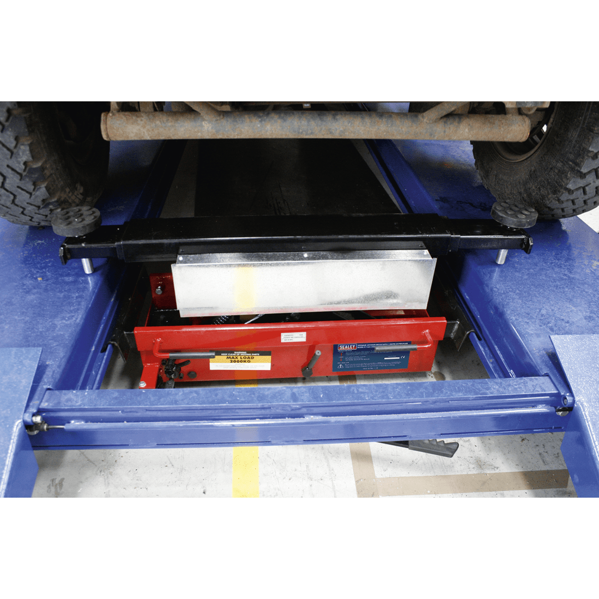 Jacking Beam 2 Tonne with Arm Extenders & Flat Roller Supports - Image 7