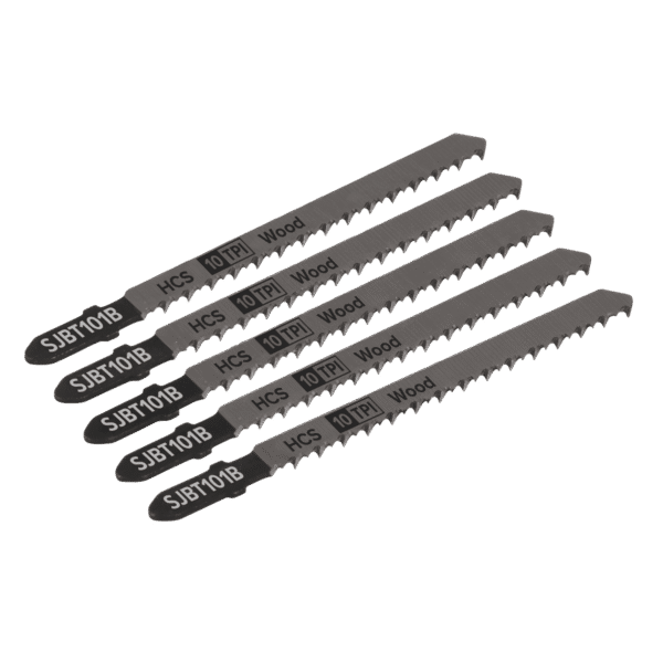 Jigsaw Blade for Hard Wood 100mm 10tpi - Pack of 5