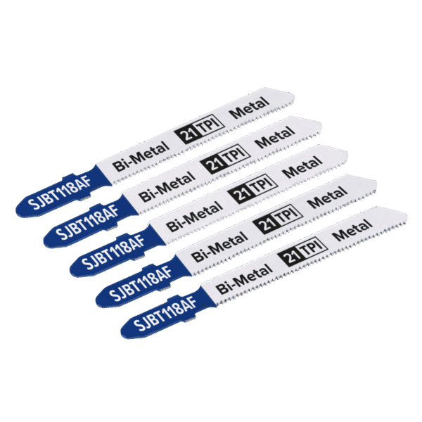Jigsaw Blade for Metal 75mm 21tpi - Pack of 5