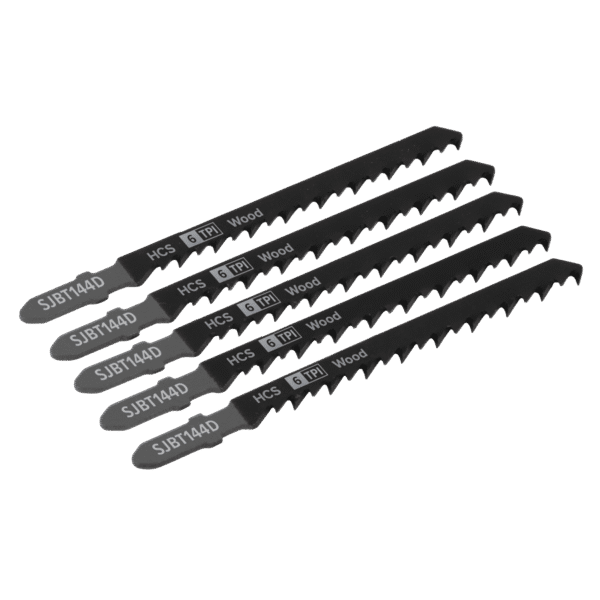 Jigsaw Blade for General Wood 100mm 6tpi - Pack of 5