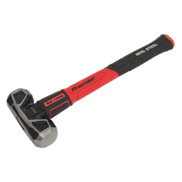 Premier Short Handle Sledge Hammer with Fibreglass Shaft 4lb