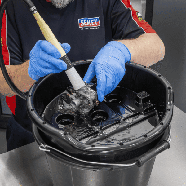 Portable Parts Washer Bucket with Brush 14L