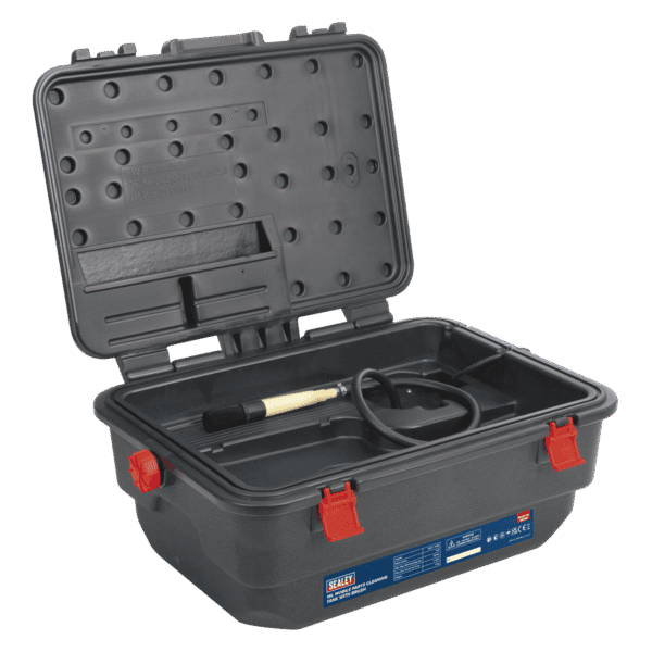 Mobile Parts Cleaning Tank with Brush 16L