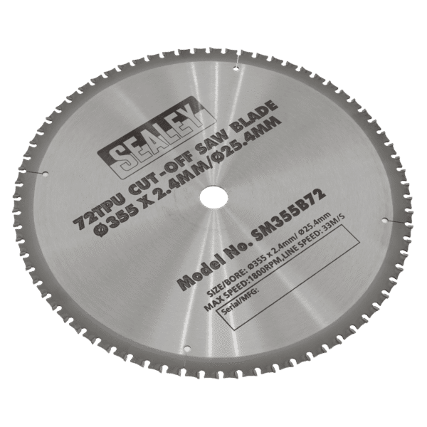 72tpu Cut-Off Saw Blade Ø355 x 2.4mm/Ø25.4mm