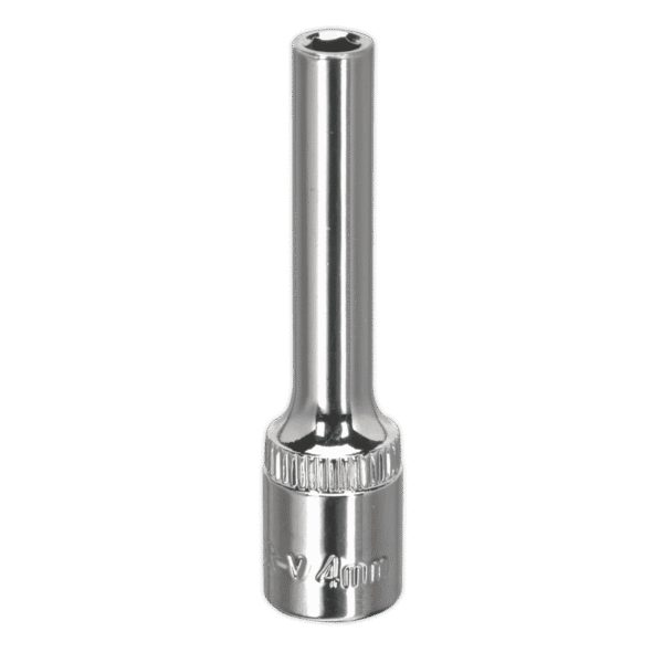 Premier Fully Polished Deep Socket 1/4"Sq Drive 4mm