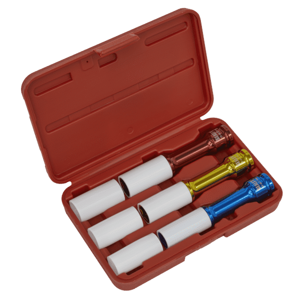 Alloy Wheel Impact Socket Set 1/2"Sq Drive 3pc