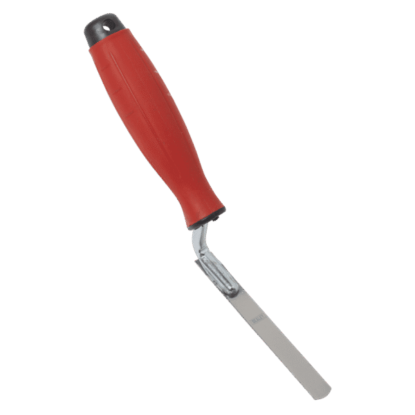 Stainless Steel Edging Trowel with Rubber Handle 12mm