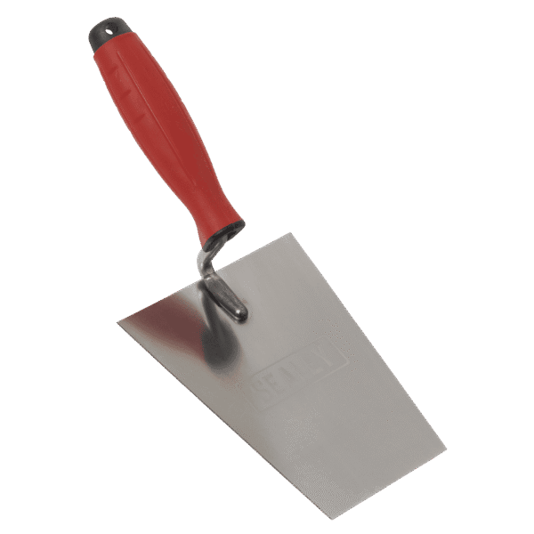 Stainless Steel Masonry Trowel with Rubber Handle 160mm