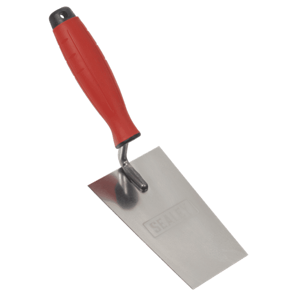 Stainless Steel Filler Trowel with Rubber Handle 140mm