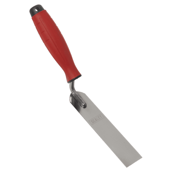 Stainless Steel Finishing Trowel with Rubber Handle 30 x 160mm