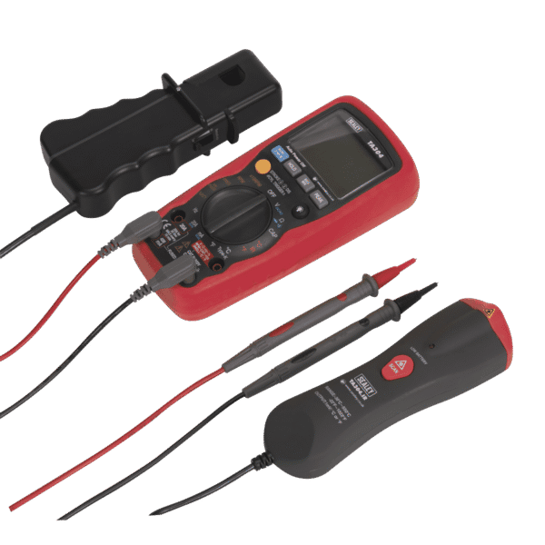 15-Function Digital Automotive Multimeter with Inductive Coupler/Infrared Temperature Probe