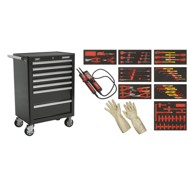 Rollcab 7 Drawer with Insulated Tool Kit 63pc