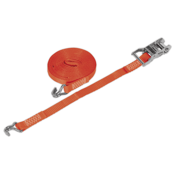 Ratchet Strap Polyester Webbing 25mm x 8m 1500kg Breaking Strength
