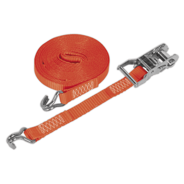 Ratchet Strap Polyester Webbing 25mm x 10m 1500kg Breaking Strength