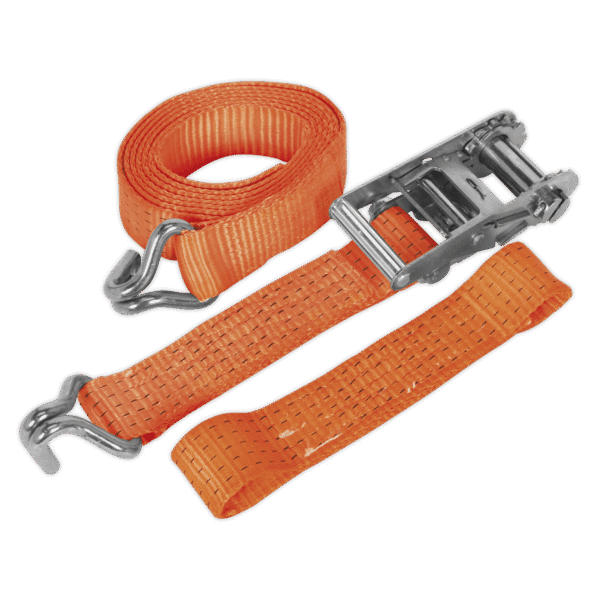 Alloy Wheel Car Transporter Ratchet Strap 50mm x 3m 5000kg Breaking Strength