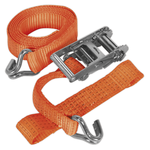 Alloy Wheel Car Transporter Ratchet Strap 50mm x 3m 5000kg Breaking Strength