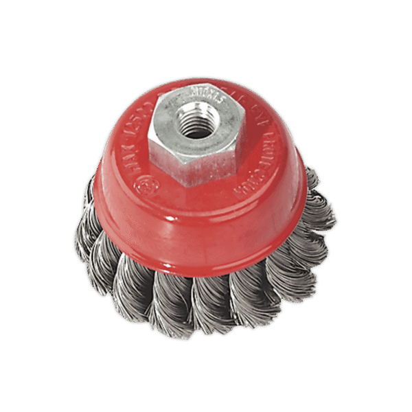 65mm Twist Knot Wire Cup Brush M10 x 1.5mm