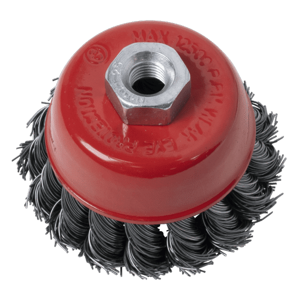 65mm Twist Knot Wire Cup Brush M10 x 1.25mm