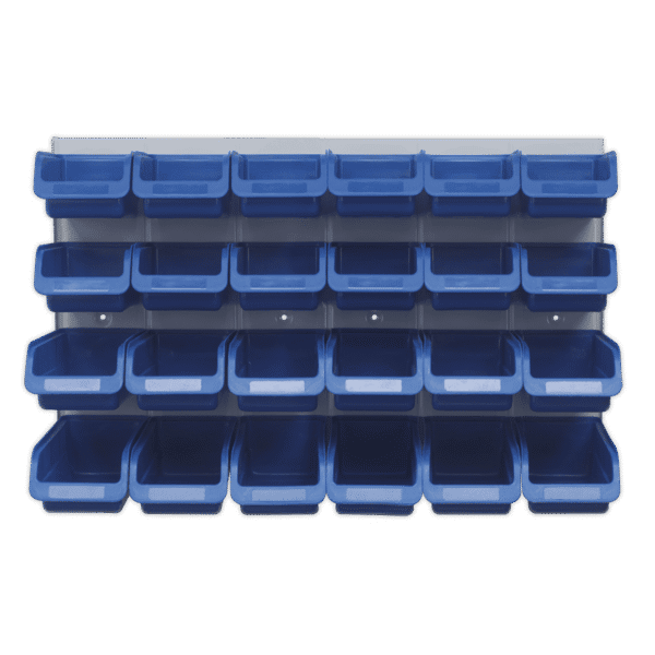 Bin & Panel Combination 24 Bins - Blue