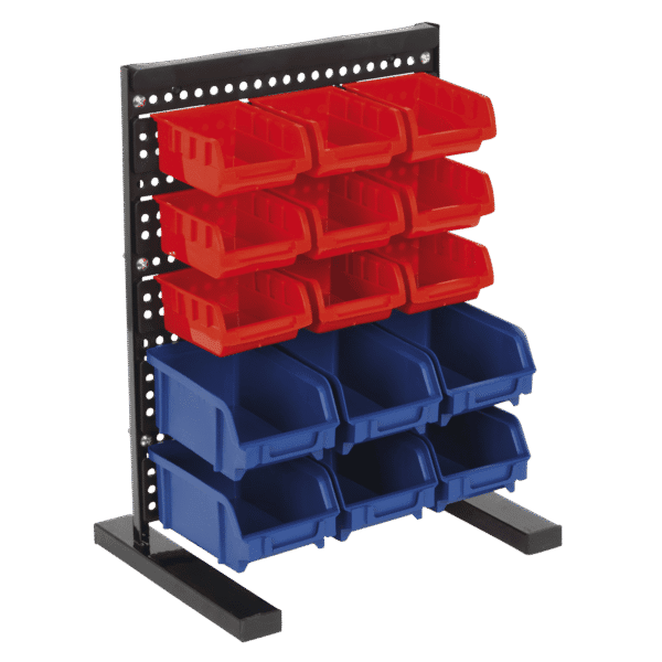 Bench Mounting Bin Storage System with 15 Bins