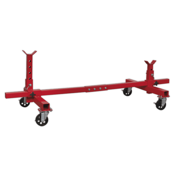 Adjustable 2-Post Vehicle Moving Dolly 900kg Capacity