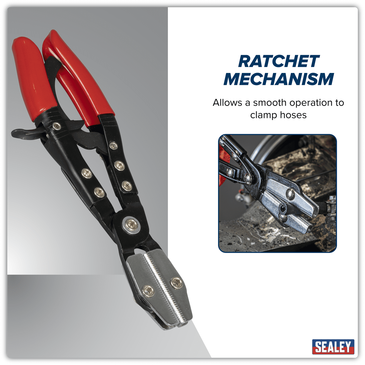 Ratchet Hose Clamp Pliers 210mm - Image 9