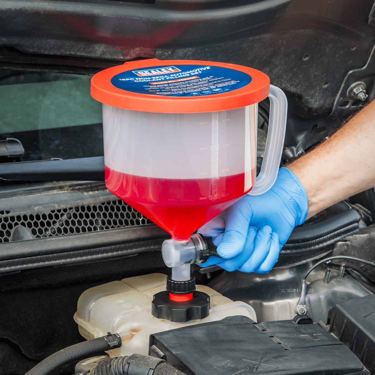 Non-Spill Automotive Coolant Filling Set 15pc - Image 2