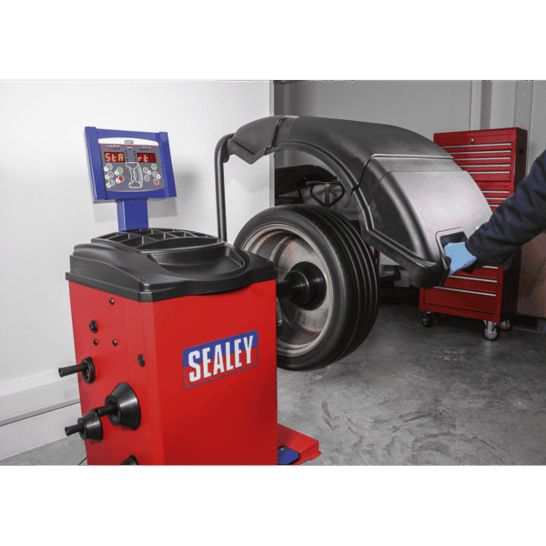 Semi-Automatic Wheel Balancer
