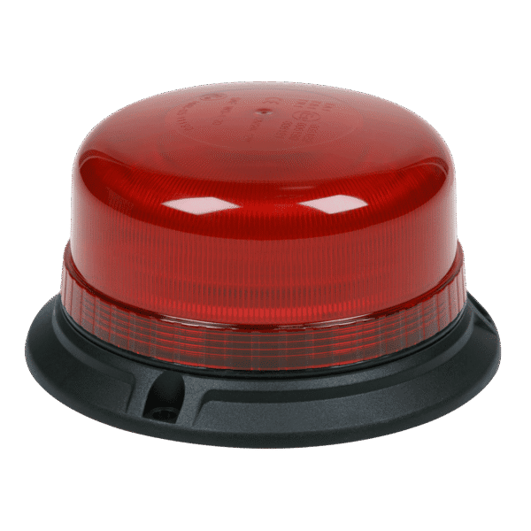 Warning Beacon with Bolt Fixing 3 x 6.5mm 36W SMD LED 12/24V - Red