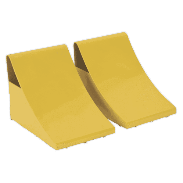 Heavy-Duty Steel Wheel Chocks 4kg - Pair