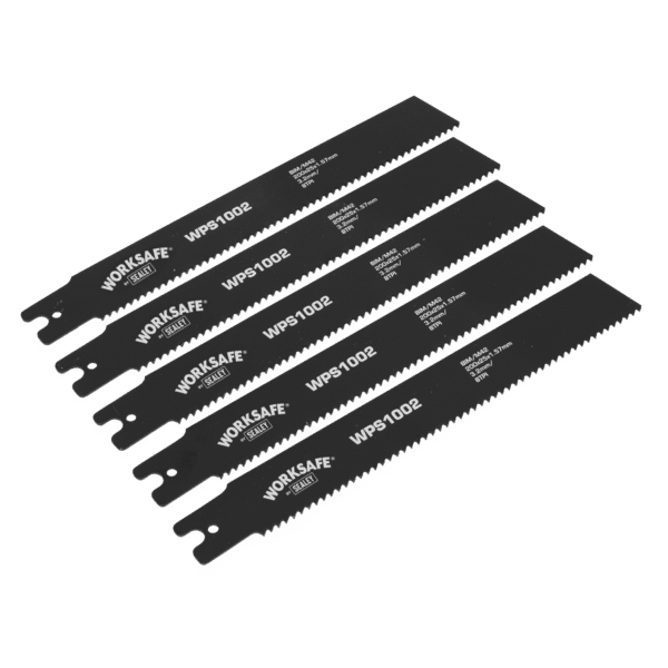 Worksafe® Pipe Saw Blade 200 x 25 x 1.7mm 8tpi - Pack of 5
