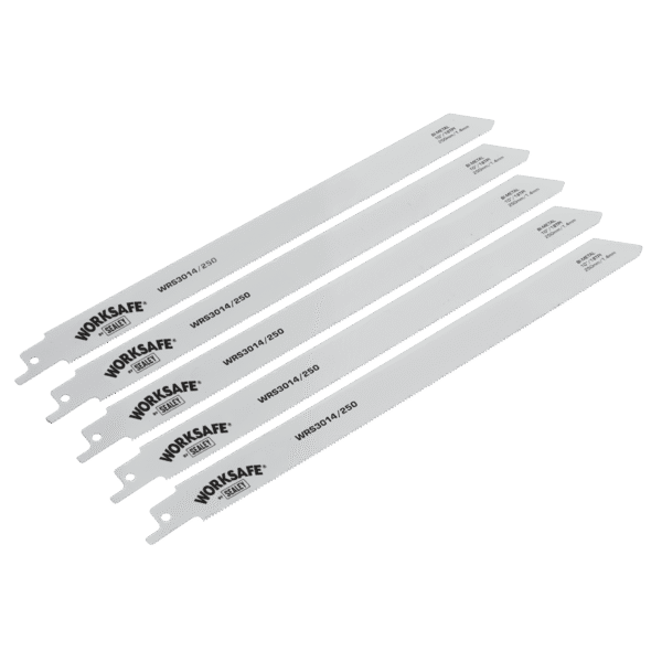 Worksafe® Reciprocating Saw Blade for Metal 250mm 18tpi - Pack of 5