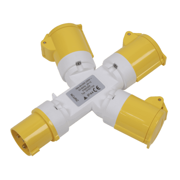 2P+E 3-Way Adaptor 110V