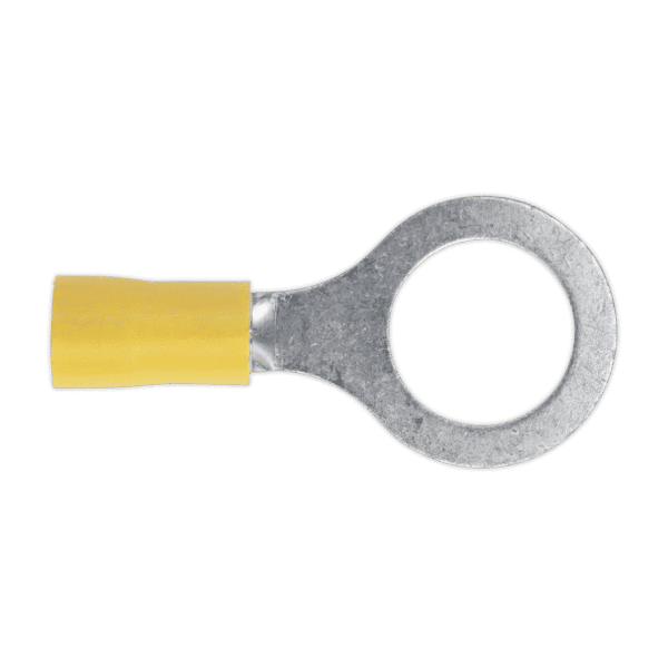 Easy-Entry Ring Terminal 13mm (1/2"), Yellow - Pack of 100