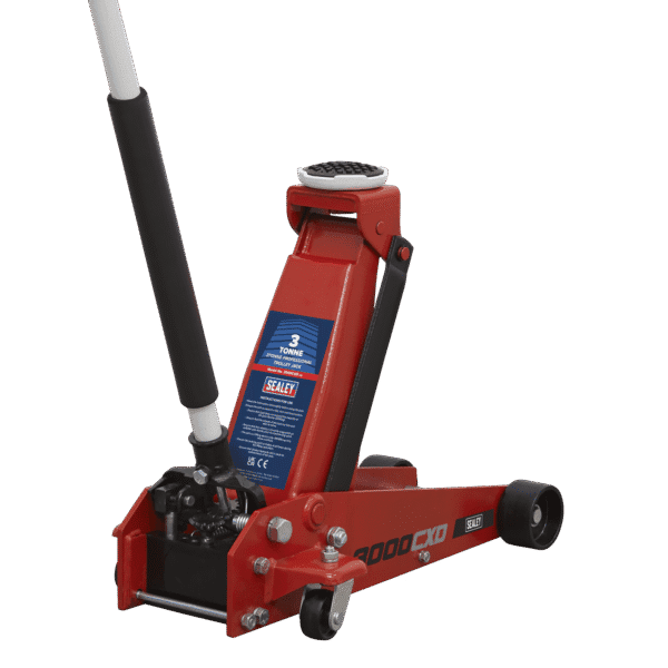 Trolley Jack 3 Tonne & Axle Stands (Pair) 3 Tonne per Stand Combo